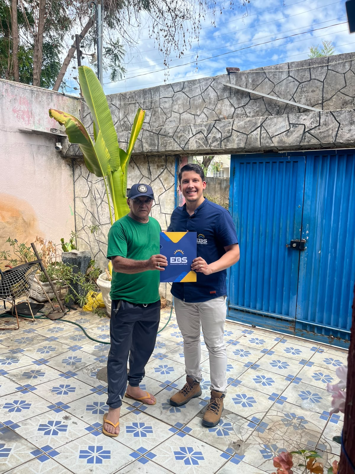 Cliente satisfeito com a EBS